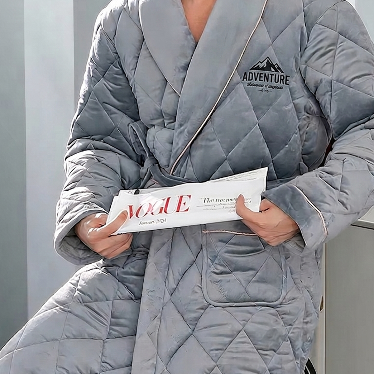 Du saut du lit au dernier café du soir avec la robe de chambre matelassée ADVENTURE