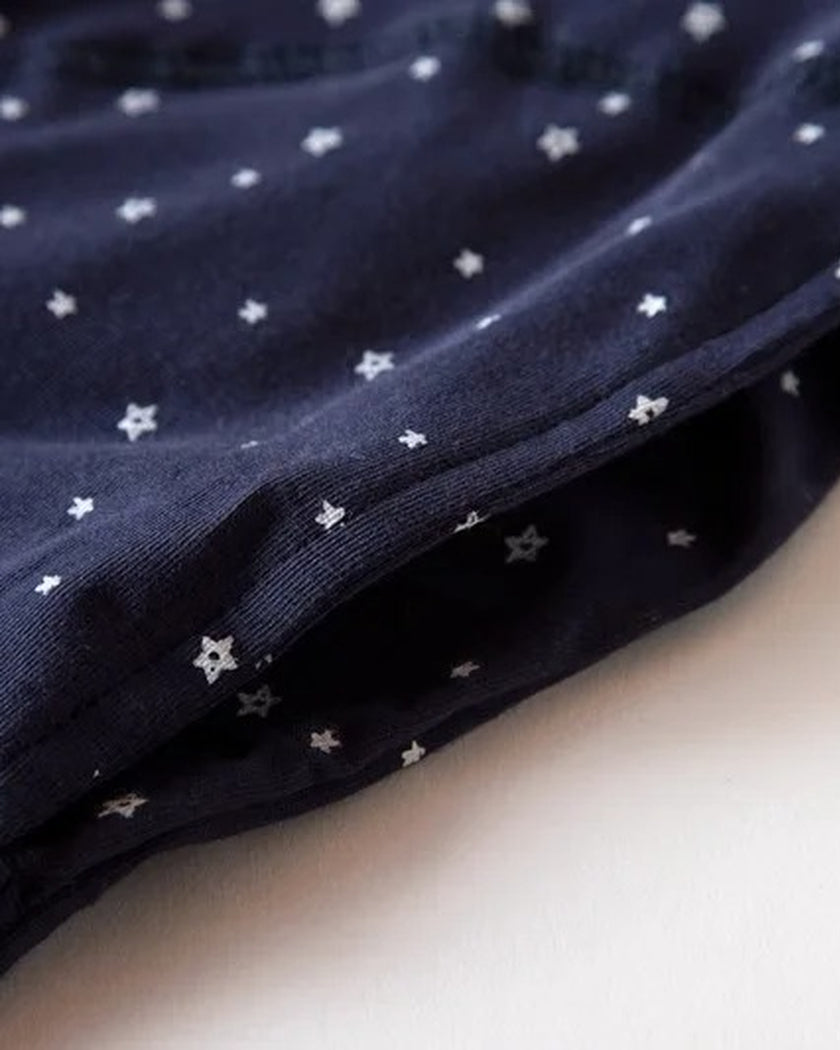 Chemise de Nuit Femme en Coton Motif Étoilé