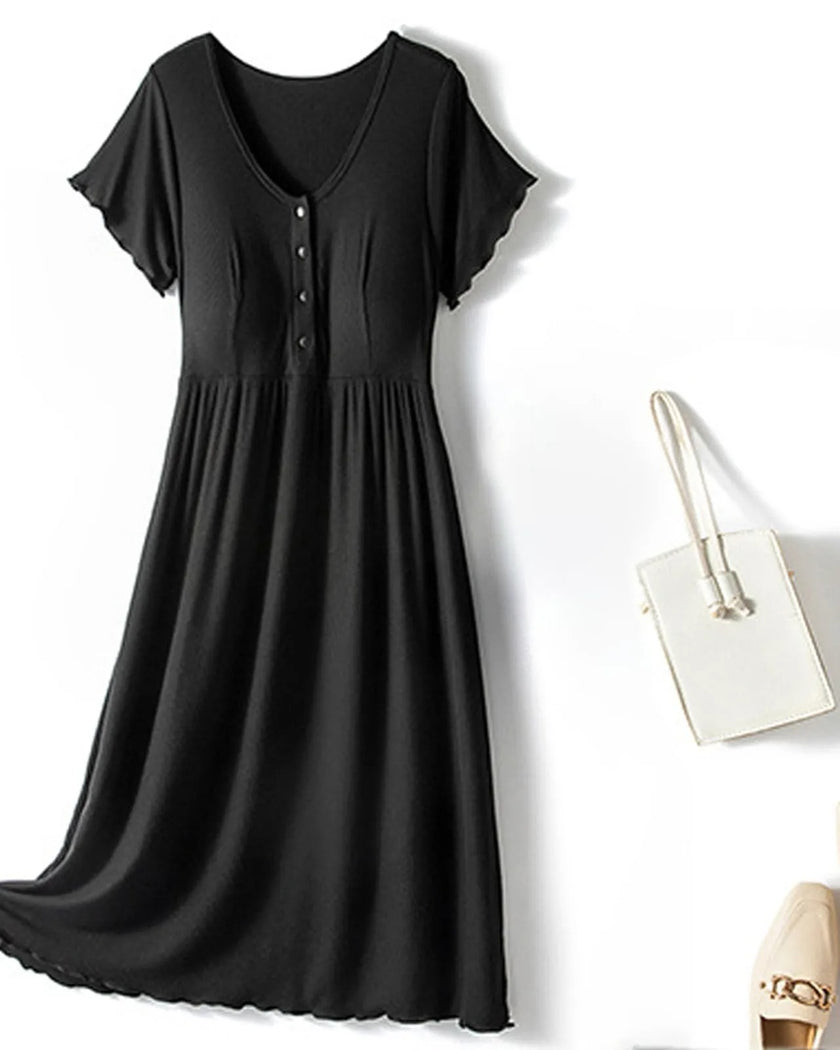 Chemise de Nuit Maternité en Coton