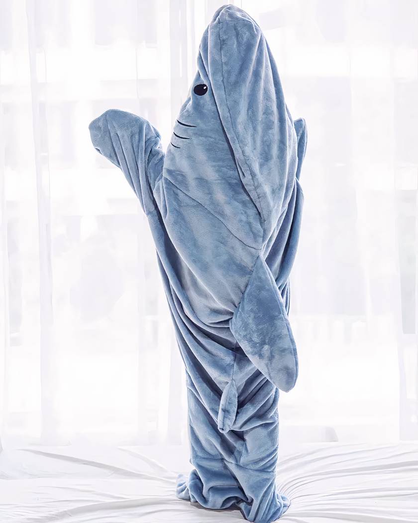 Combinaison Pyjama Requin à Capuche pour Femme