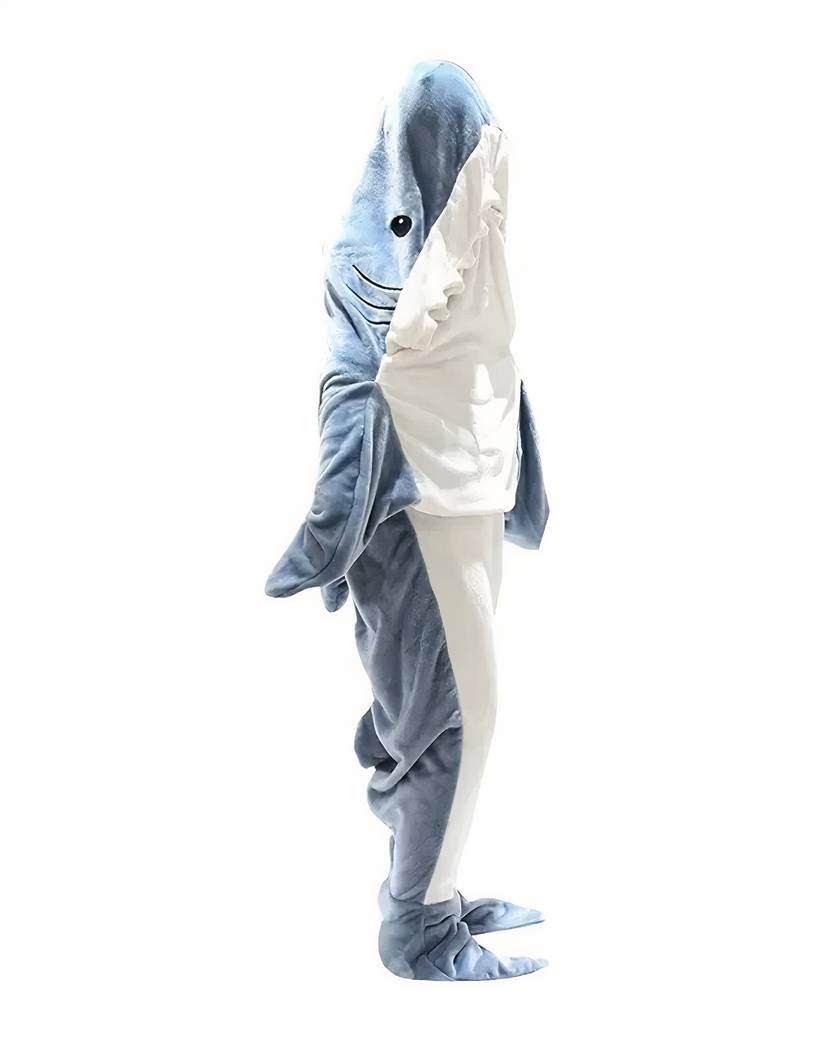 Combinaison Pyjama Requin à Capuche pour Femme