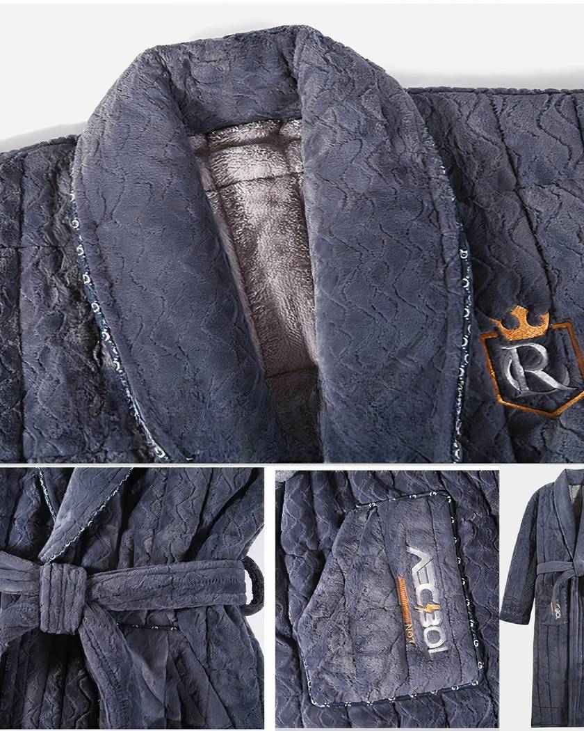 Peignoir Homme en Polaire Matelassée