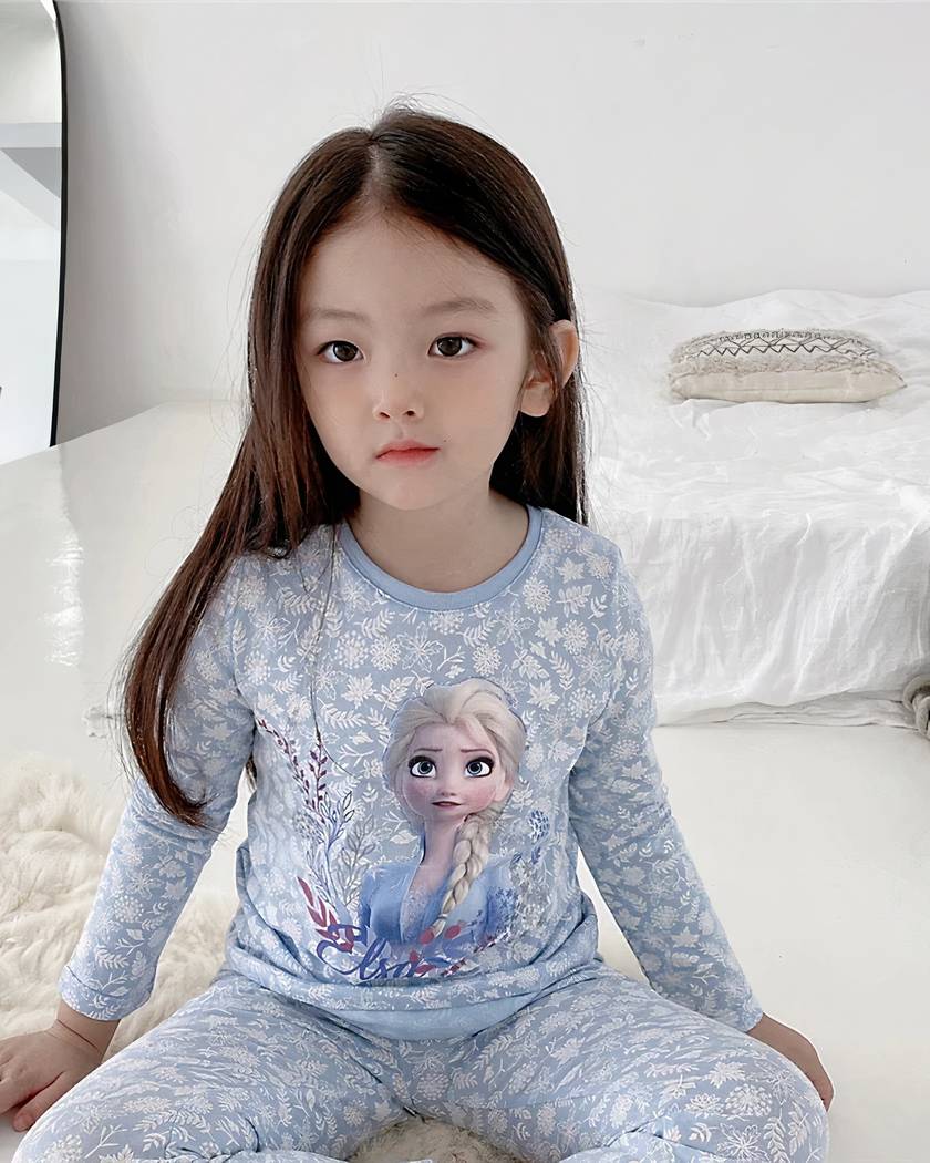 Pyjama Fille Reine des Neiges en Coton