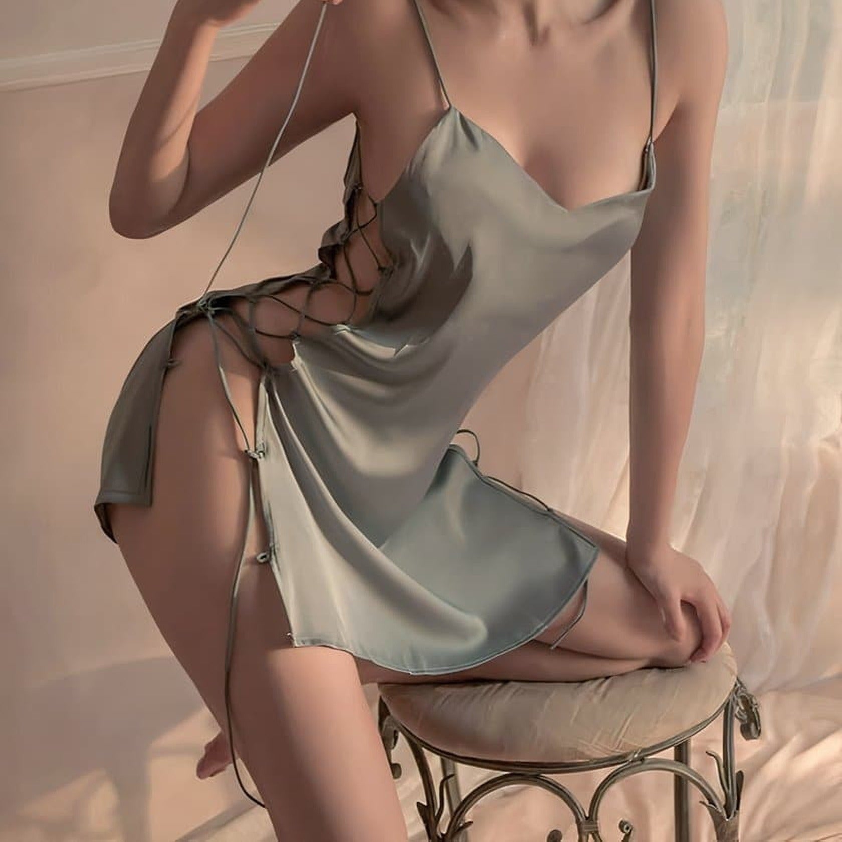 Detail nuisette verte Image