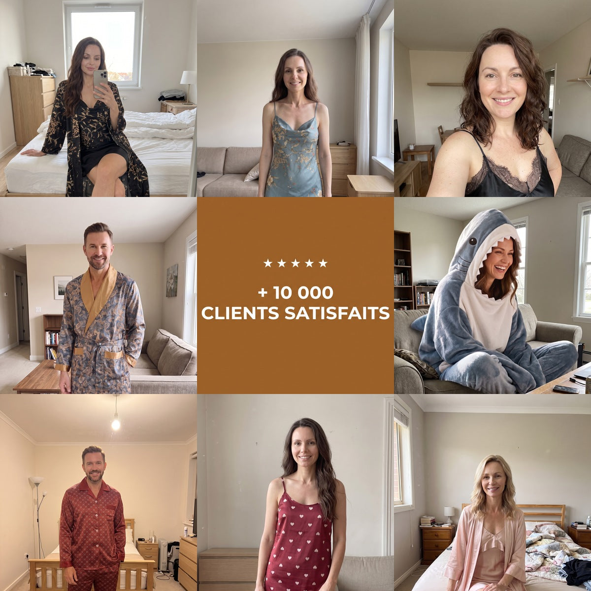 Collage clients Mille et une Nuisette, satisfaction client Image