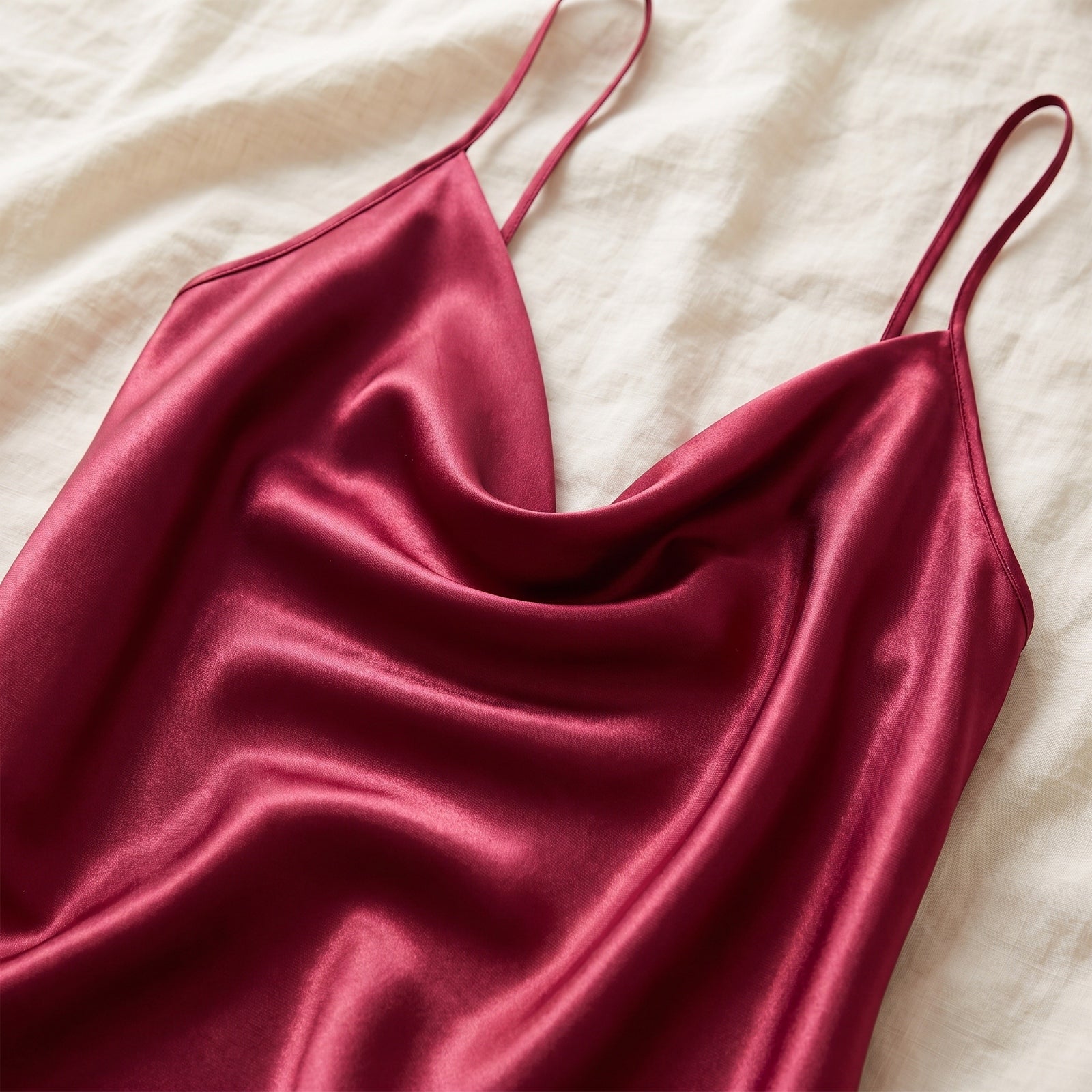 Les plis souples du décolleté drapé Image