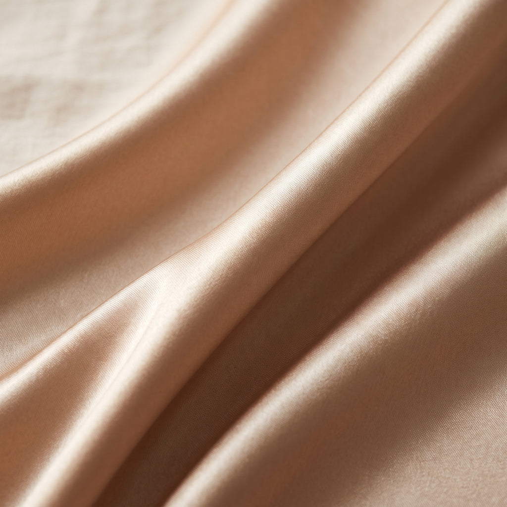 Le satin drapé en plis longs
