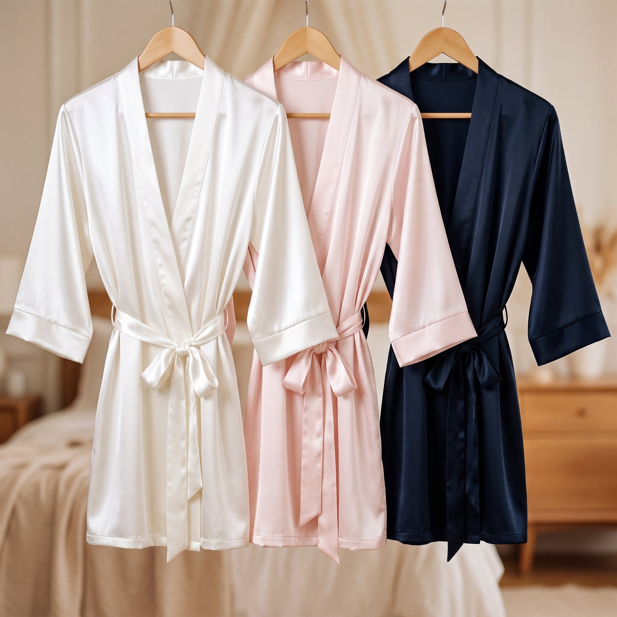 Les trois coloris du kimono côte à côte Image