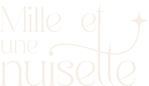 Logo Mille et une Nuisette en creme pour fond fonce Image