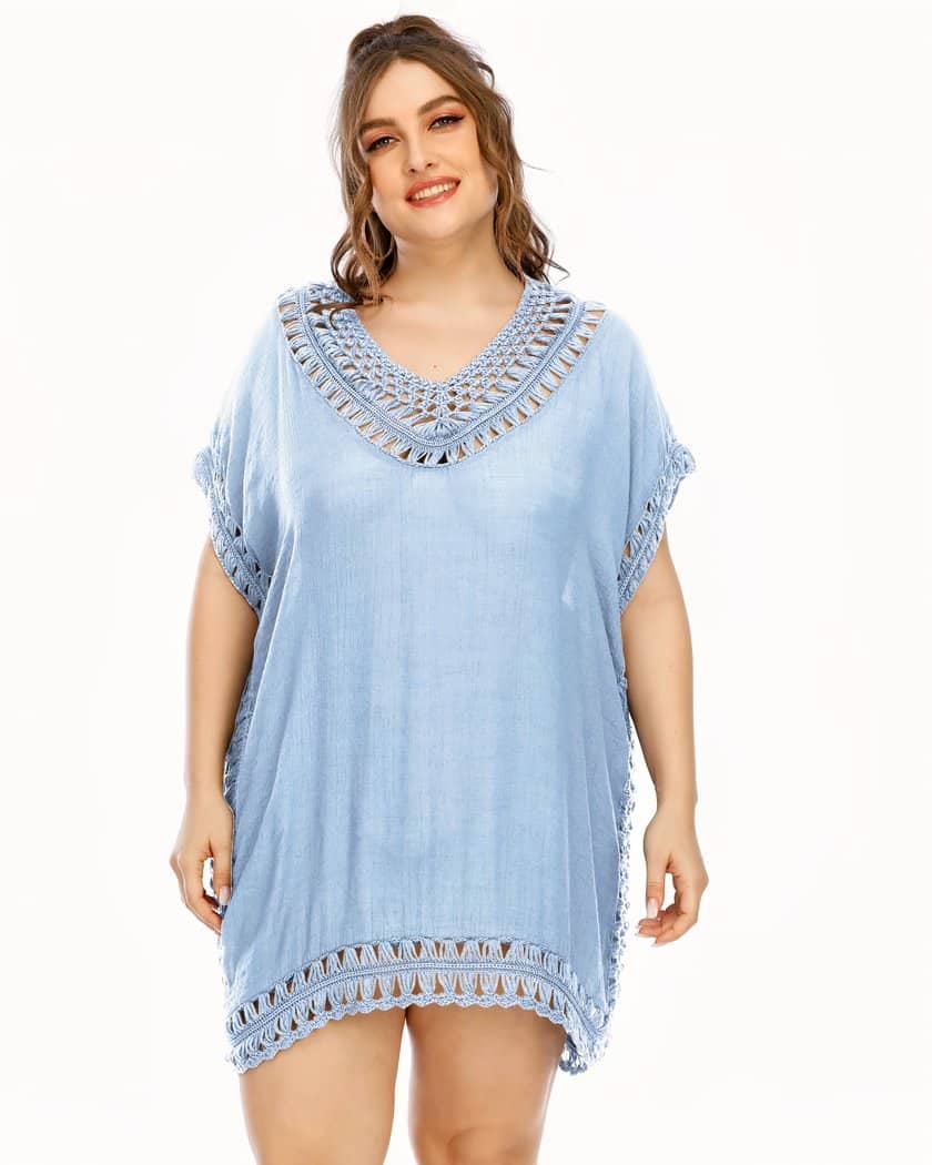 Nuisette Grande Taille Bleue en Crochet