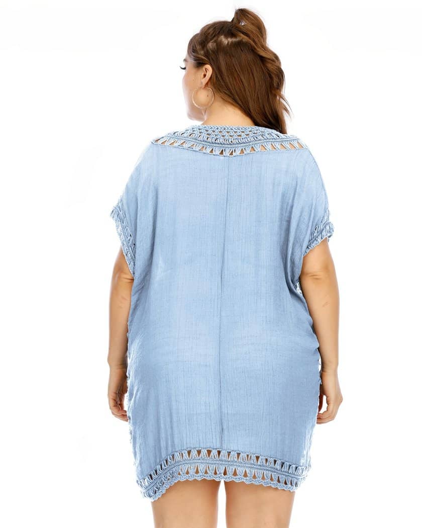 Nuisette Grande Taille Bleue en Crochet