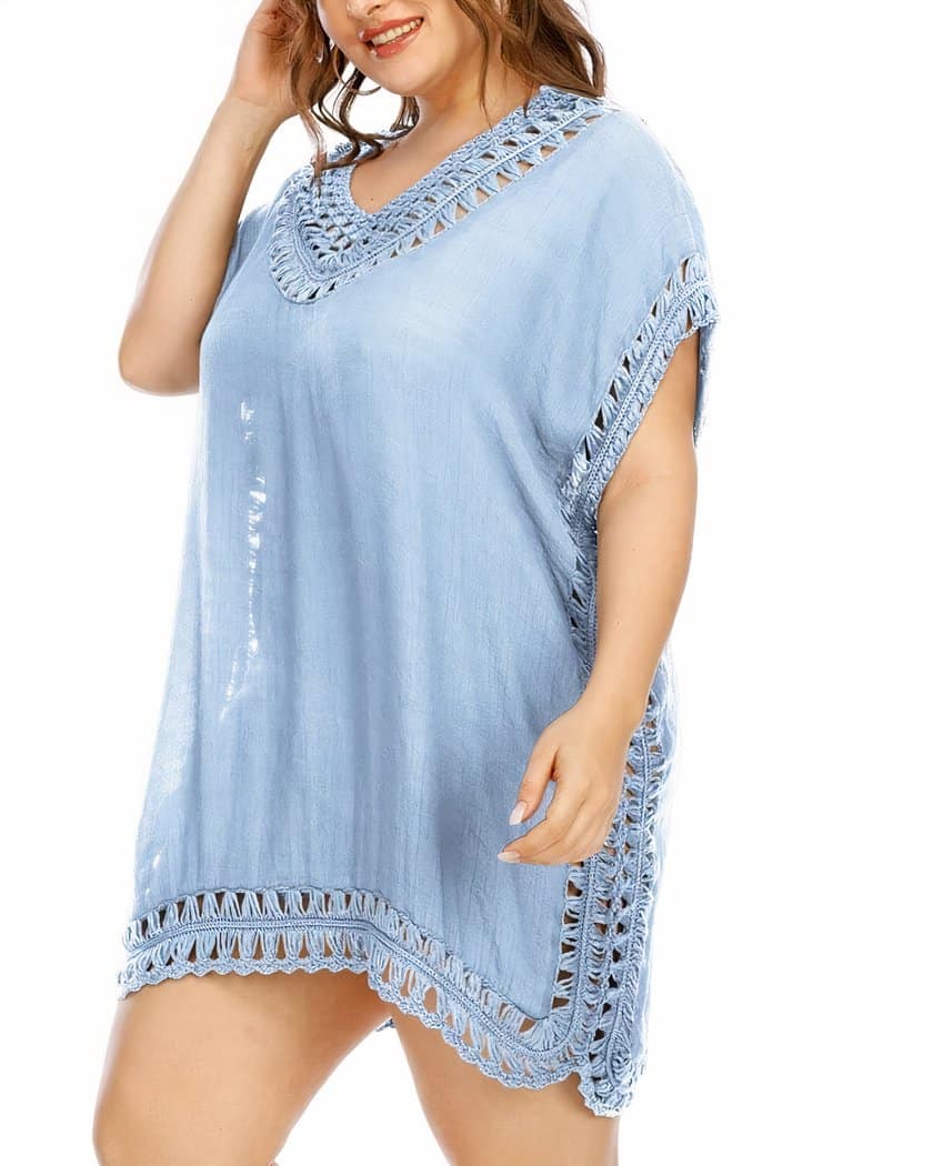 Nuisette Grande Taille Bleue en Crochet