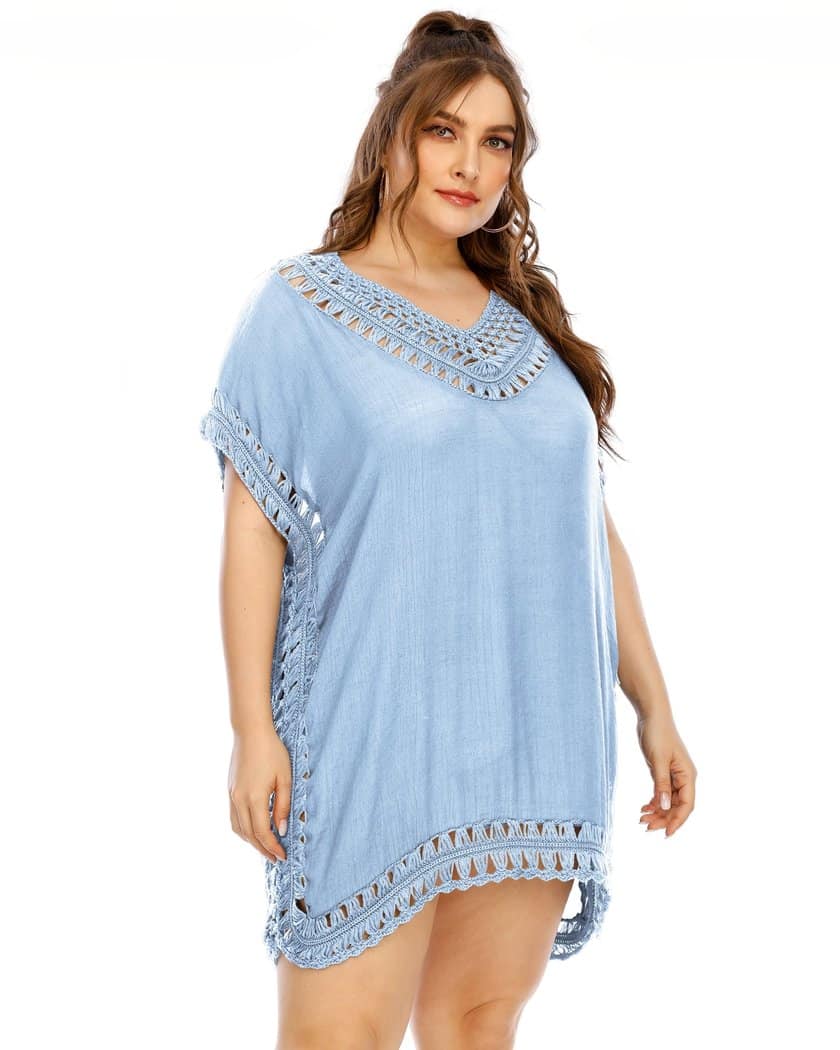 Nuisette Grande Taille Bleue en Crochet