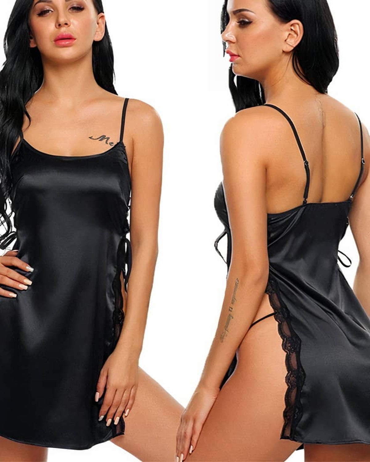 La nuisette vue de face et de dos