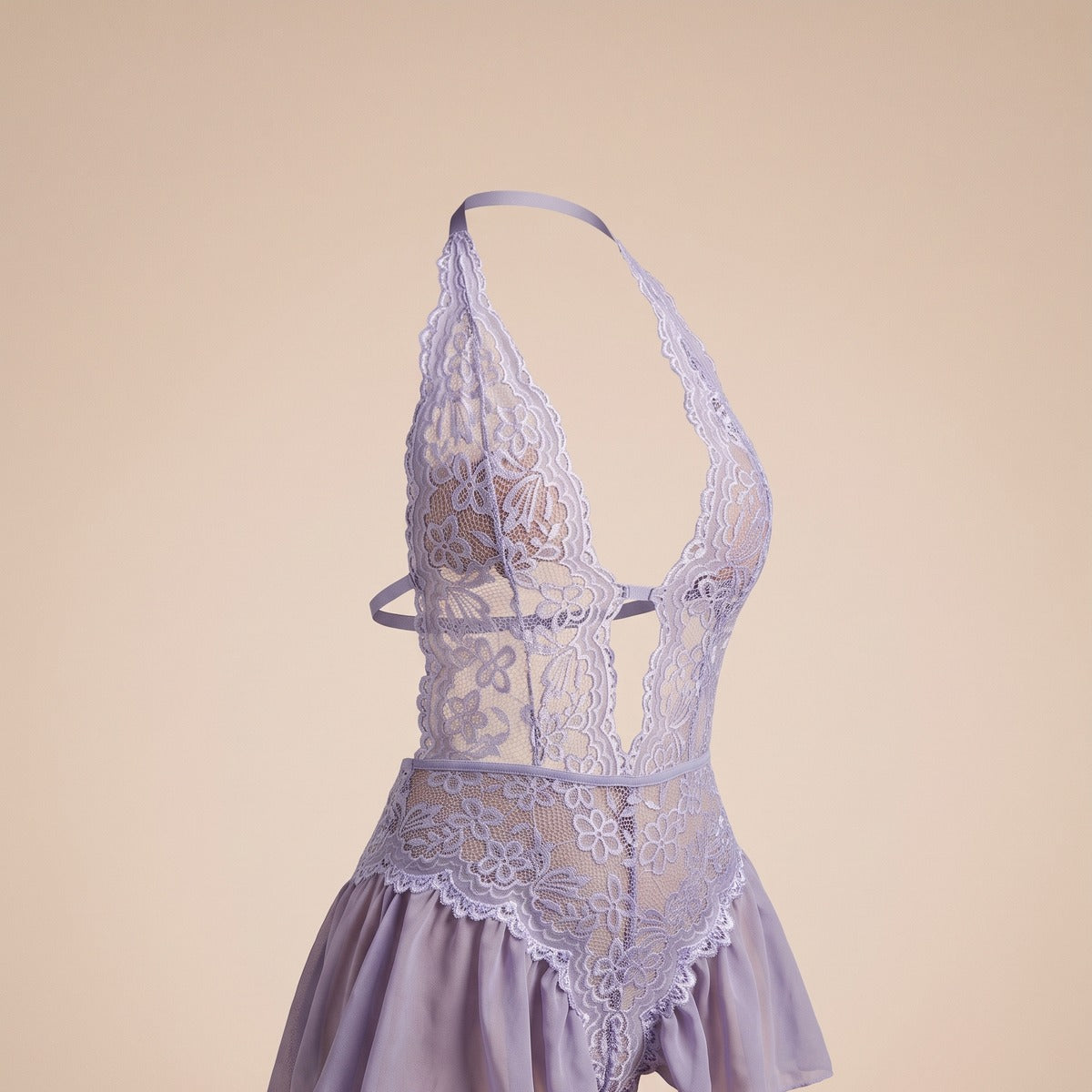 Gros plan nuisette violette dentelle Image