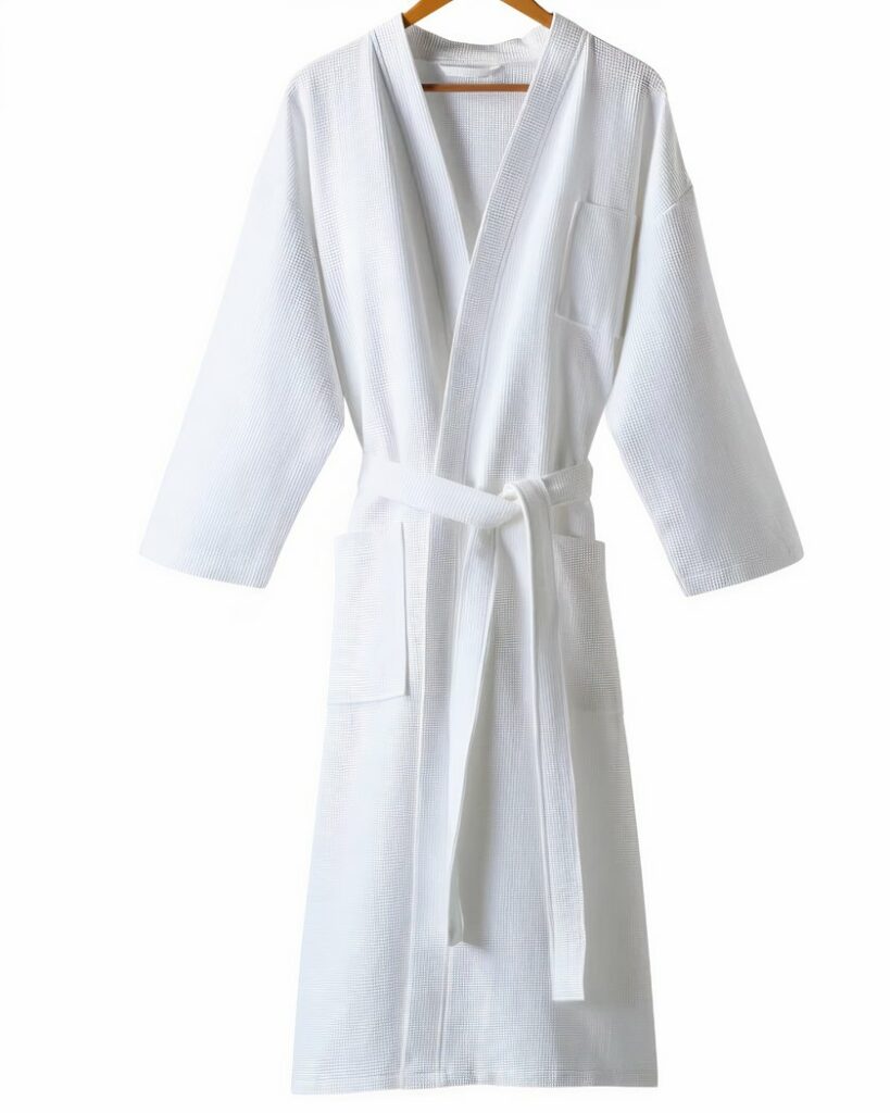 Peignoir H?�tel en Coton avec Poches - Mille et une Nuisette