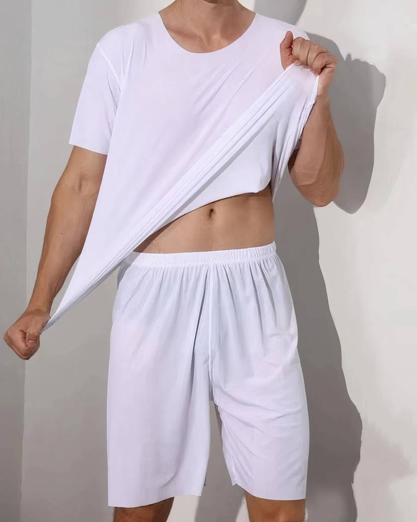 Pyjama D’été Sans Manches Pour Homme - Tous En Pyjama