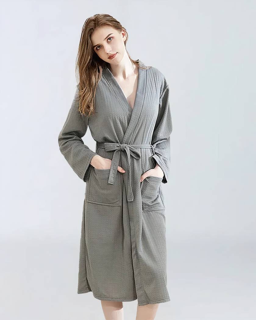 Peignoir de bain l?�ger et mi-long - Mille et une Nuisette